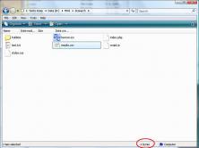-1 byte, pretty funny file size