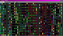 Irrational colored characters in a DOS window